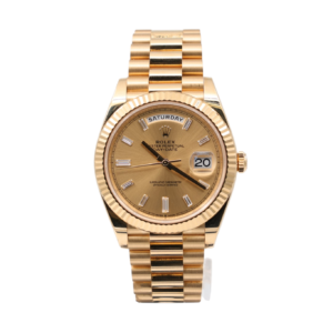 Rolex – Day-Date 40mm – Champagne Baguette – 228238 – 2024 - Image 9