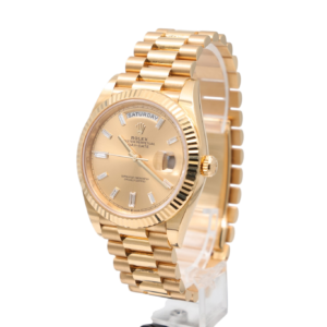 Rolex – Day-Date 40mm – Champagne Baguette – 228238 – 2024 - Image 14