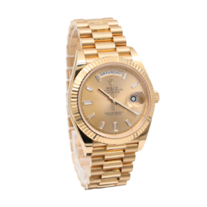 Rolex – Day-Date 40mm – Champagne Baguette – 228238 – 2024 - Image 57