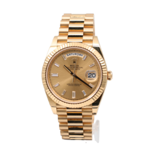 Rolex – Day-Date 40mm – Champagne Baguette – 228238 – 2024 - Image 60