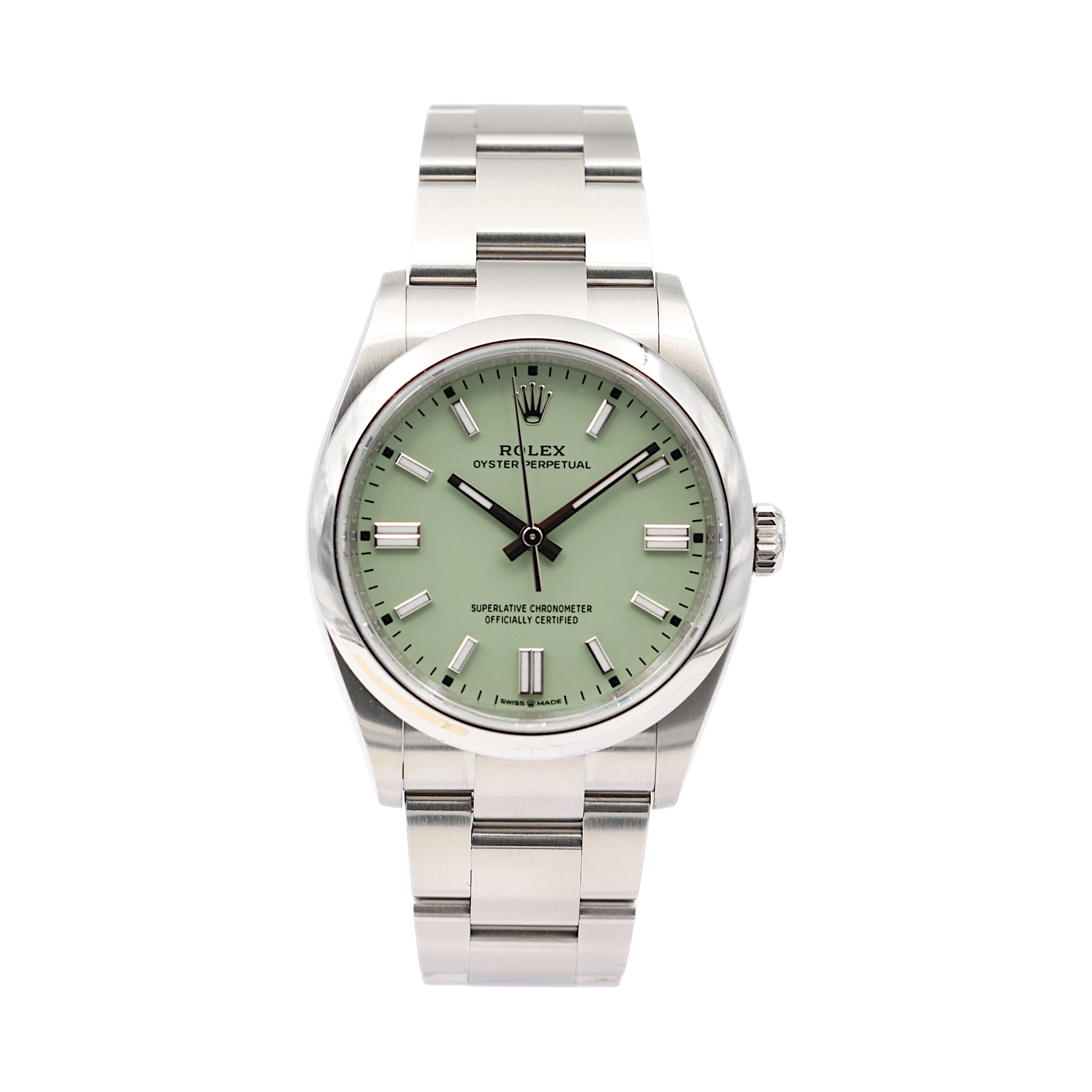 Rolex – Oyster Perpetual – Pistachio Dial – 126000 – 2025